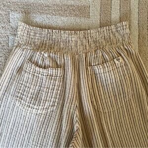 Billabong Women’s New Waves Striped Beach Pants in "Warm Sand" | Size Medium